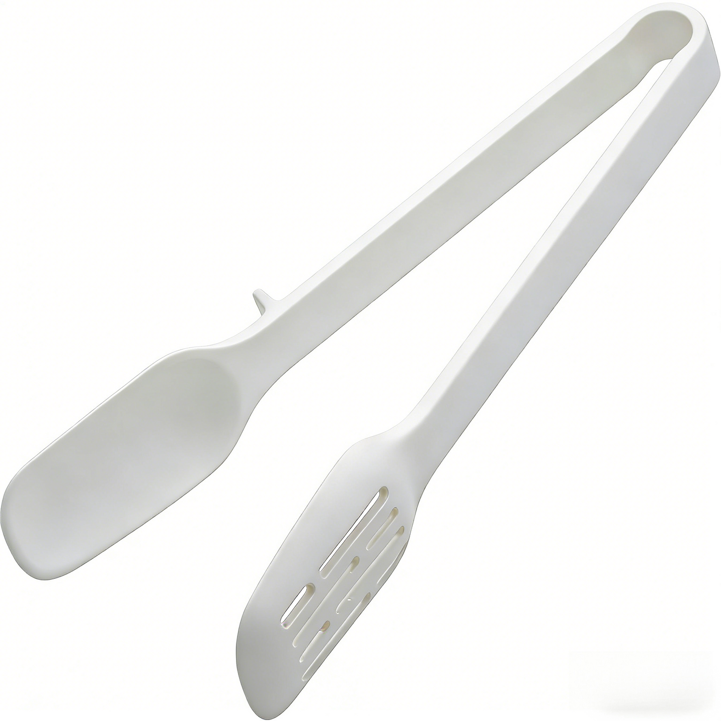 2-in-1 Silicone & Nylon Kitchen Tongs