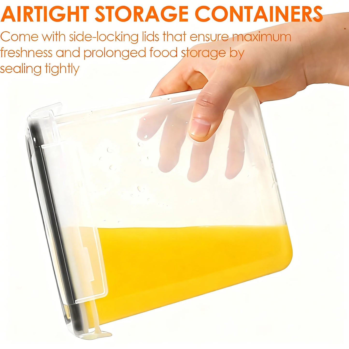 9-Pack BPA-Free Airtight Containers, 2L Capacity with Labels