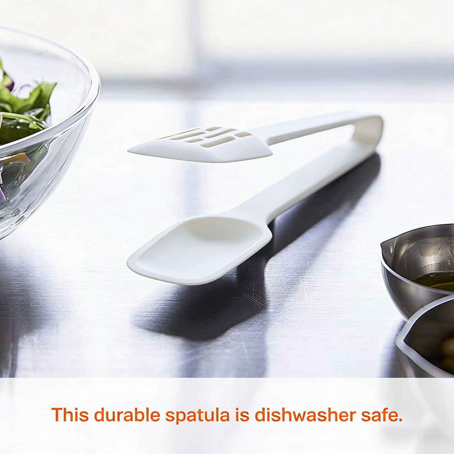 2-in-1 Silicone & Nylon Kitchen Tongs