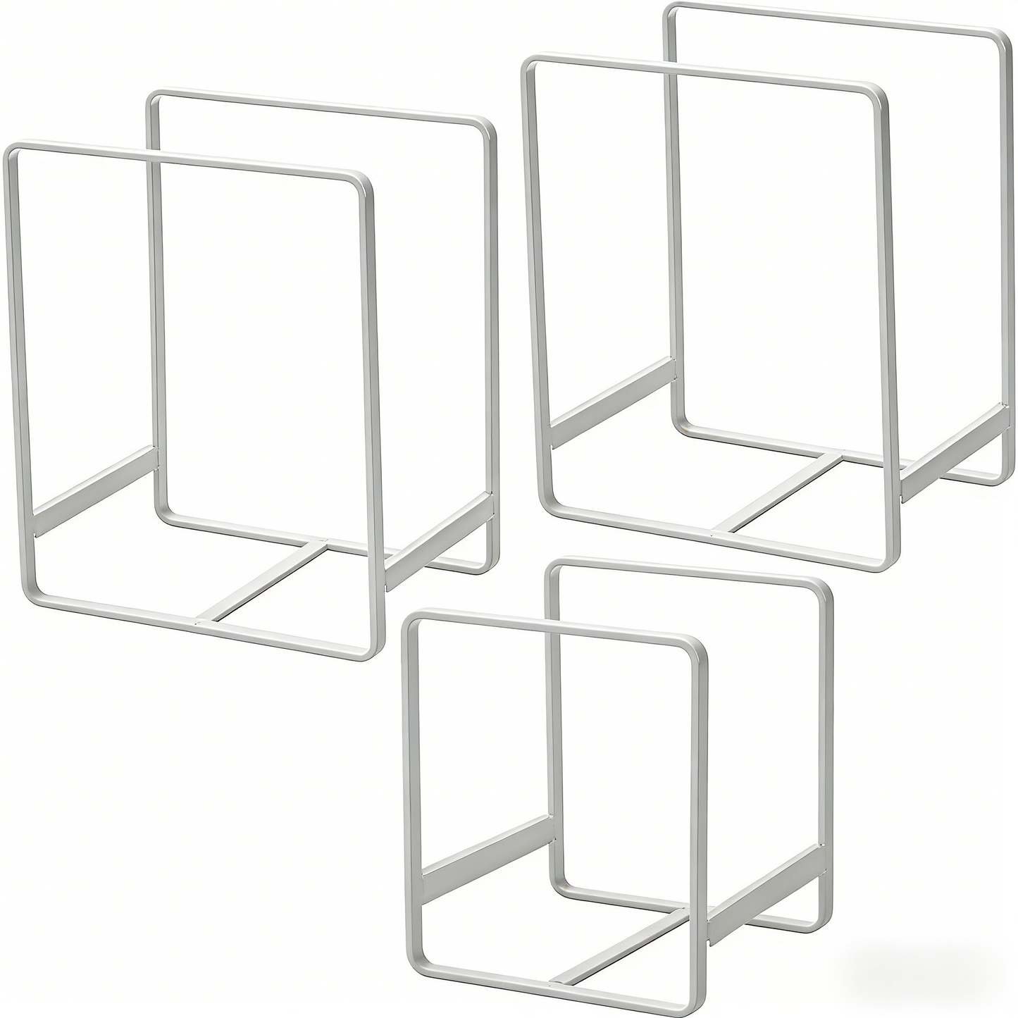 3-Piece Adjustable Kitchen Organizer Racks (for Plates, Cutting Boards)