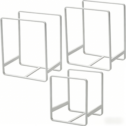 3-Piece Adjustable Kitchen Organizer Racks (for Plates, Cutting Boards)