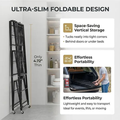 360° Rotating Foldable Rack | Lockable & Ready to Use