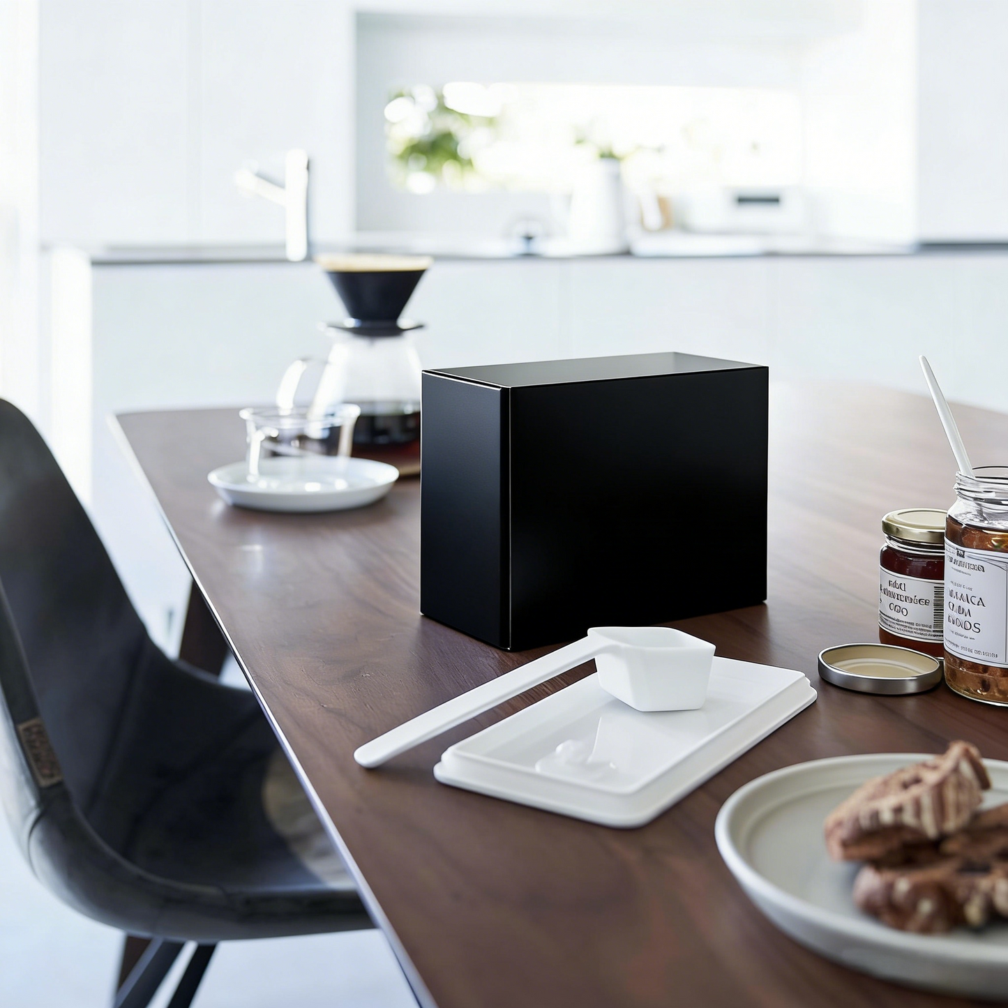 Airtight Coffee Storage Canister with Measuring Spoon