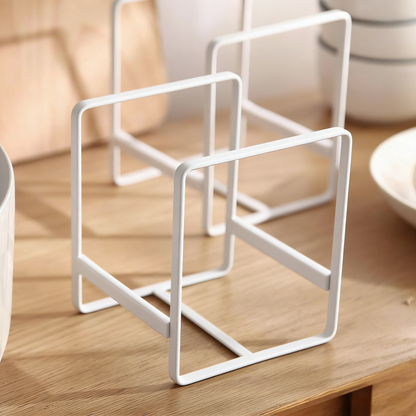 3-Piece Adjustable Kitchen Organizer Racks (for Plates, Cutting Boards)